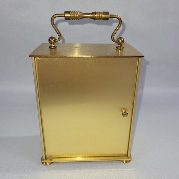 Sensor Vintage Quartz Gold Metal 5.25" Desk Clock West Germany - Picture 2 of 3